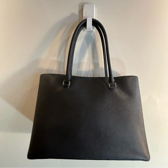 KATE SPADE Halsey Tote Leather Textured Large Exterior Pocket Shoulder Bag - Picture 9 of 15